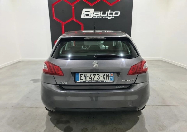 Peugeot 308 cena 16700 przebieg: 128000, rok produkcji 2017 z Chrzanów małe 172